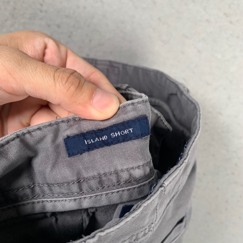 Vineyard Vines Island Short Mens 30 Gray Stretch Chino Flat Front Summer - Picture 4 of 11